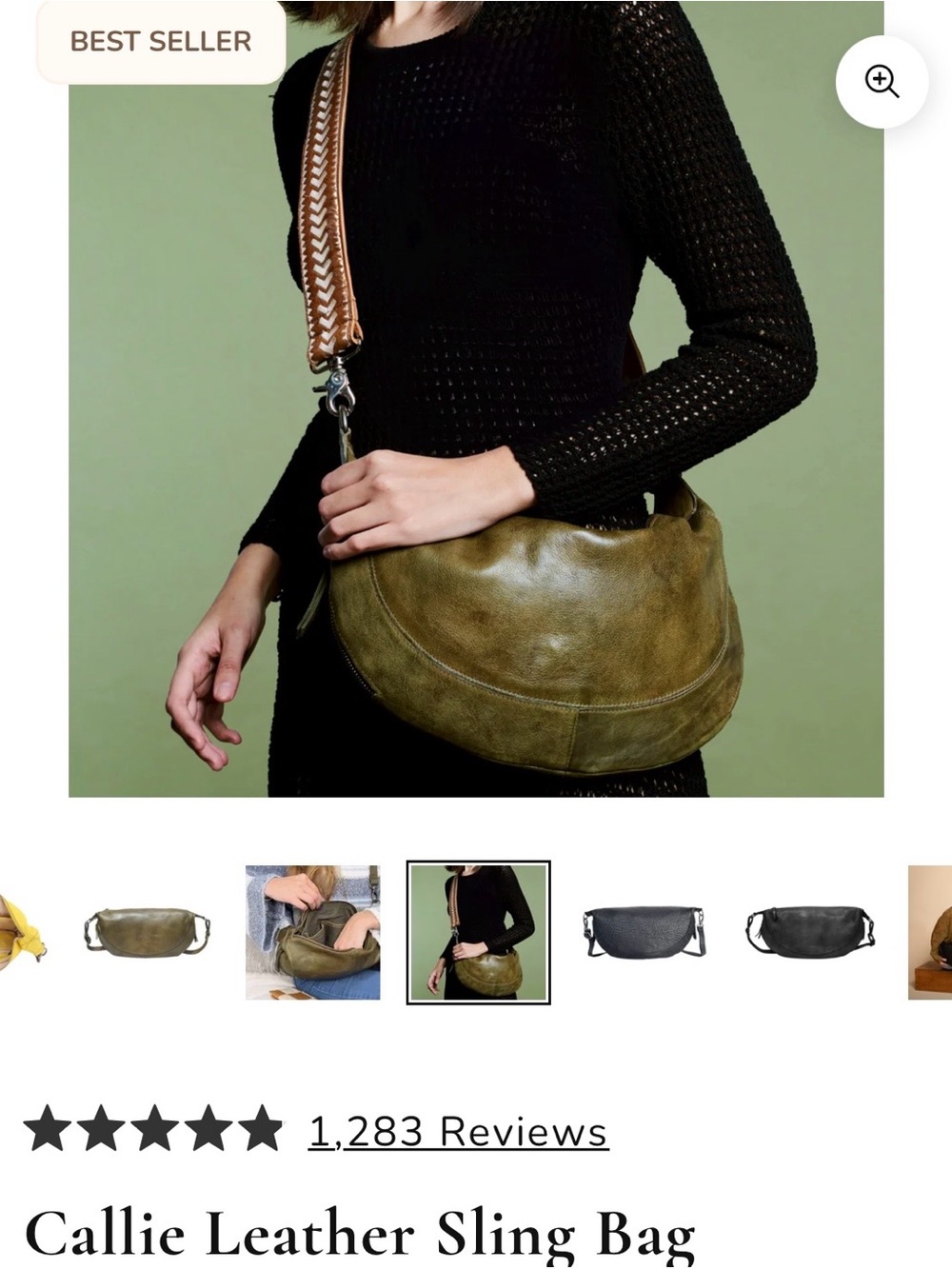 Latico leathers Callie crossbody sling